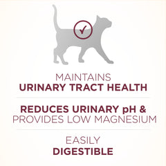 Purina ONE urinary health formula icon highlighting low magnesium for urinary support.