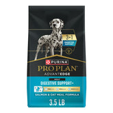 Purina Pro Plan AdvantEDGE digestive support bag front highlights salmon for adult dogs digestion