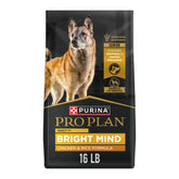 Purina Pro Plan Bright Mind 7+ chicken and rice formula bag supports senior dog nutrition