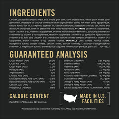 Purina Pro Plan Bright Mind 7+ real chicken first ingredient emphasizes protein quality