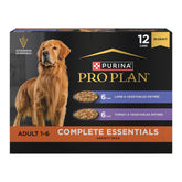 Purina Pro Plan Complete Essentials Lamb cans in gravy for balanced meals