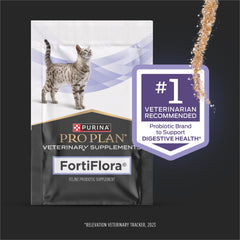 Purina Pro Plan FortiFlora cat probiotic powder packets for easy daily dosing.