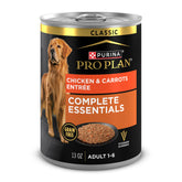 Purina Pro Plan grain free pate can with chicken and carrots for lean protein