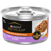 Purina Pro Plan Gravy wet cat food with real turkey and vegetables in savory gravy for adult cats.