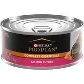 Purina Pro Plan Gravy Salmon Entree in Sauce close-up showing real salmon for flavor and protein.