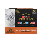 Purina Pro Plan Seafood Favorites can front view; high-protein nutrition for lean muscle.