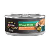 Purina Pro Plan Puppy Small Breed can front view showing protein-rich meal for lean muscles