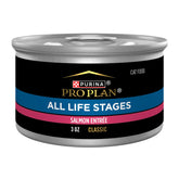 Purina Pro Plan Salmon Pate Classic Entree served in a bowl supports balanced nutrition for all life stages