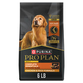 Purina Pro Plan Senior Shredded Blend bag with real chicken and rice for senior dogs with digestive support