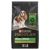 Purina Pro Plan Small Breed with real chicken first ingredient for protein