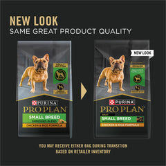 Purina Pro Plan Small Breed Shredded Blend serving bowl highlighting texture and flavor appeal