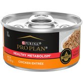 Purina Pro Plan SPECIALIZED Healthy Metabolism Chicken Entree can with gravy for palatable energy support