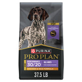Purina Pro Plan Sport Performance 30/20 bag front highlights real chicken for active dogs.