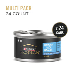 Purina Pro Plan ocean whitefish entree pate can; high protein nutrition for adults
