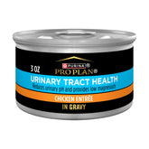 Purina Pro Plan urinary tract health can with real chicken in gravy.