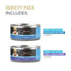 Purina Pro Plan Urinary Tract Health Ocean Whitefish Pate can, tasty fish-based option for cats.