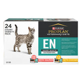 Purina Pro Plan Veterinary Diets EN Gastroenteric Feline Formula pack shot supports GI-friendly meals