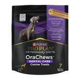 Purina Pro Plan OraChews large-breed dental chews in bag for tartar control.