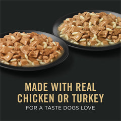 Purina Pro Plan Weight Management Variety Pack box front showing two entrees in gravy.
