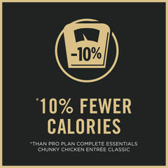 Purina Pro Plan weight management wet cat food real chicken in gravy for flavor