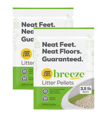 Purina Tidy Cats Breeze pellets refill pack 2 for multi-cat homes with easy upkeep.