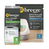 Purina Tidy Cats Breeze refill pellets for low-dust freshness and easy scooping.