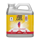 Purina Tidy Cats lightweight litter bottle pour for easy, mess-free filling.