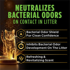 Purina Tidy Cats Performance Plus odor control technology in action.