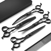 Purple Dragon straight grooming scissors for precise trimming and clean lines