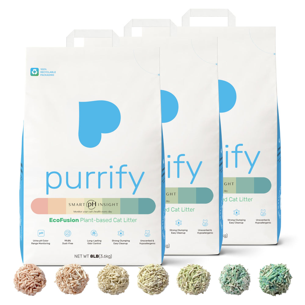 Purrify Smart Health Litter color change visual signals elimination pattern shifts