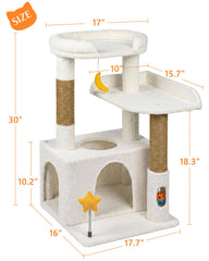 Purrlato cat condo area offering a private hideout on the tower.
