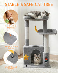Dangling ball offers interactive play to keep cats engaged and active.