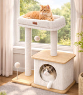 Purrlato modern cat tree with multi level design for climbing and observation