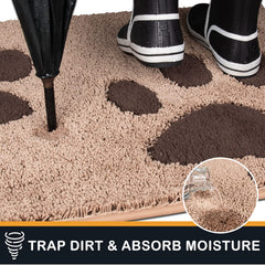 PURRUGS dirt trapping door mat close-up fiber detail highlights absorbent microfiber