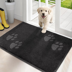 PURRUGS dirt-trapping mat at the front door catches mud and moisture