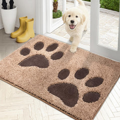 PURRUGS dirt trapping door mat front view captures mud at the threshold for cleaner floors