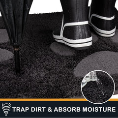 PURRUGS low-profile door mat with non-slip back for low-clearance doors