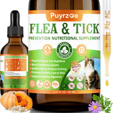 Puyrzoe cat flea treatment bottle pour shows easy daily use for natural protection