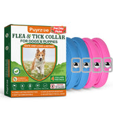 Puyrzoe flea collar with two-color design protects dogs during daily outdoor adventures