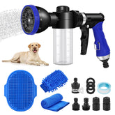 PWEZON pet bathing sprayer with foam nozzle for fast, foamy dog baths.