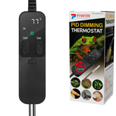 Pymeter PID dimming thermostat display for easy temperature monitoring in reptile enclosures