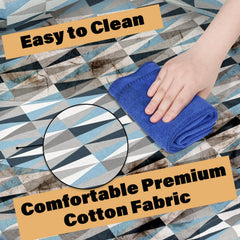 Pyowmgd breathable cotton fabric stays cool, comfortable, and inviting.