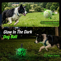 QDAN PU material glow ball close-up shows durable, soft surface