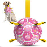 QDAN dog birthday toy ball with bell for celebrations and joyful play