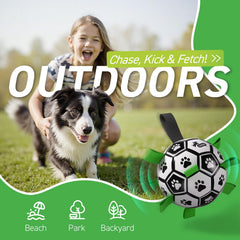 QDAN ball uses durable PU material for long-lasting kicks and bounces.