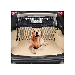Q-DDOIT dog barrier overview shows wide backseat divider for secure pets during car travel.