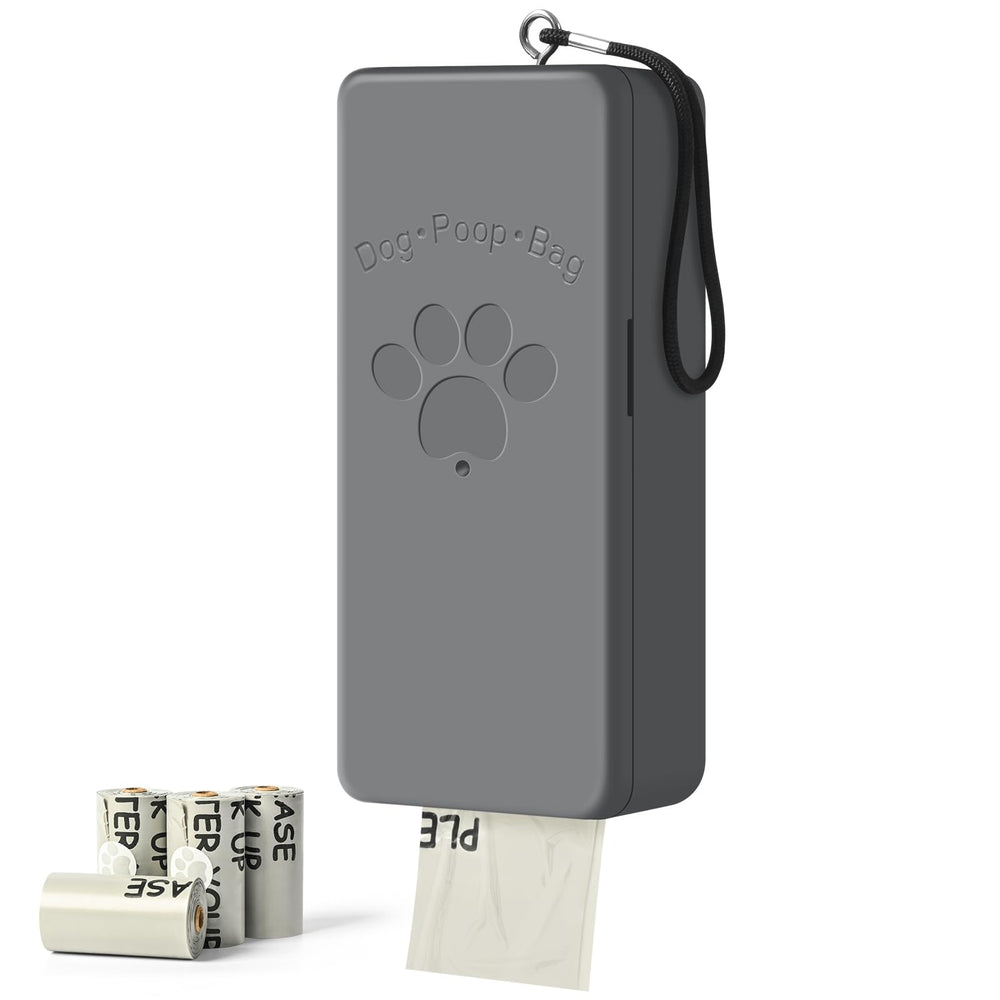 Qeerable dog poop bag dispenser hanging gray with quick access