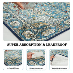 Qeils dog training pad with non-slip bottom and quick moisture control.