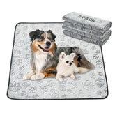 Qeils reusable puppy pads pack shows two washable mats for versatile training.