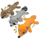 Qiiiiian three-pack squeaky dog toys bundle designed for dogs of all sizes.